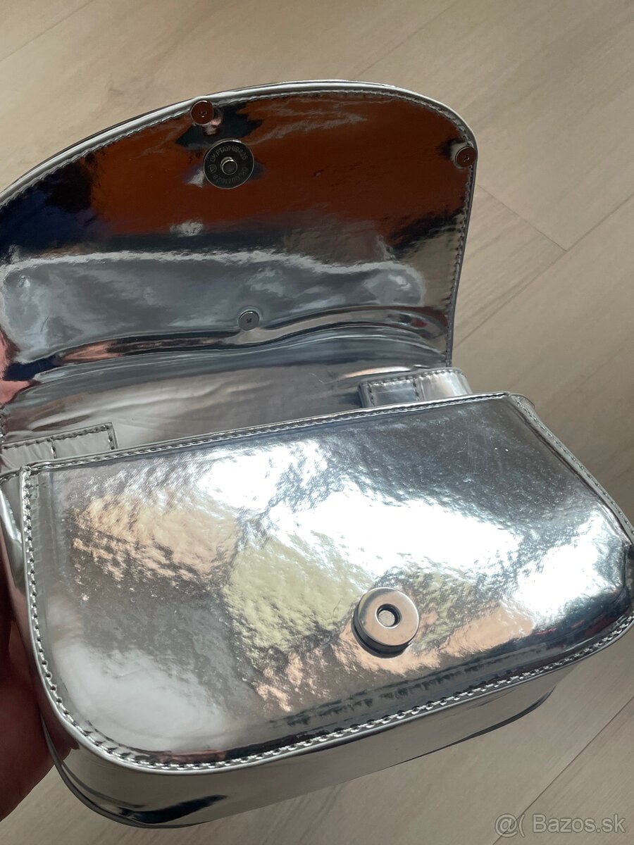 Strieborná (chrome) diesel kabelka - 4