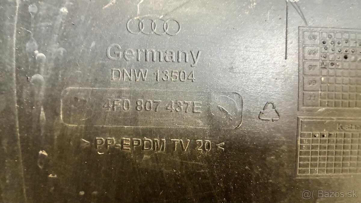 Predný plastový nárazník Audi A6 4F0807437E - 4