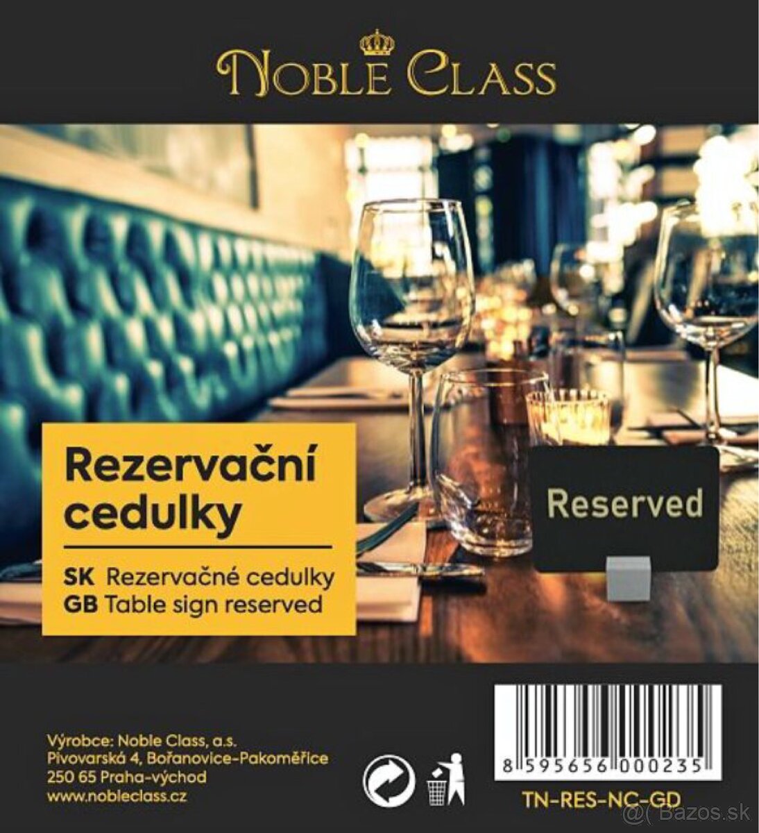 Rezervačné tabuľky / Reserve kartičky - 4