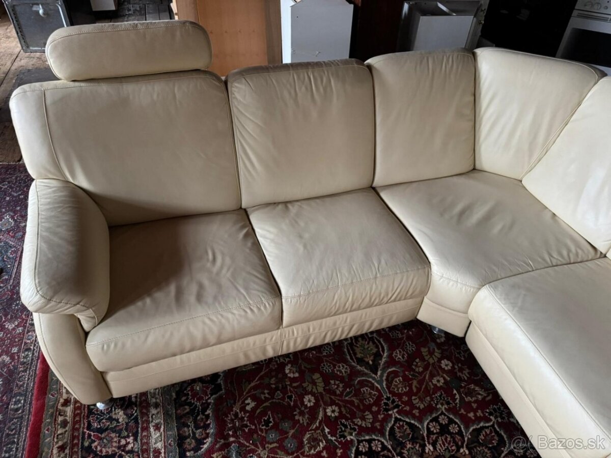 Rohová kožená sedačka s úložným prostorem,5345 - 4