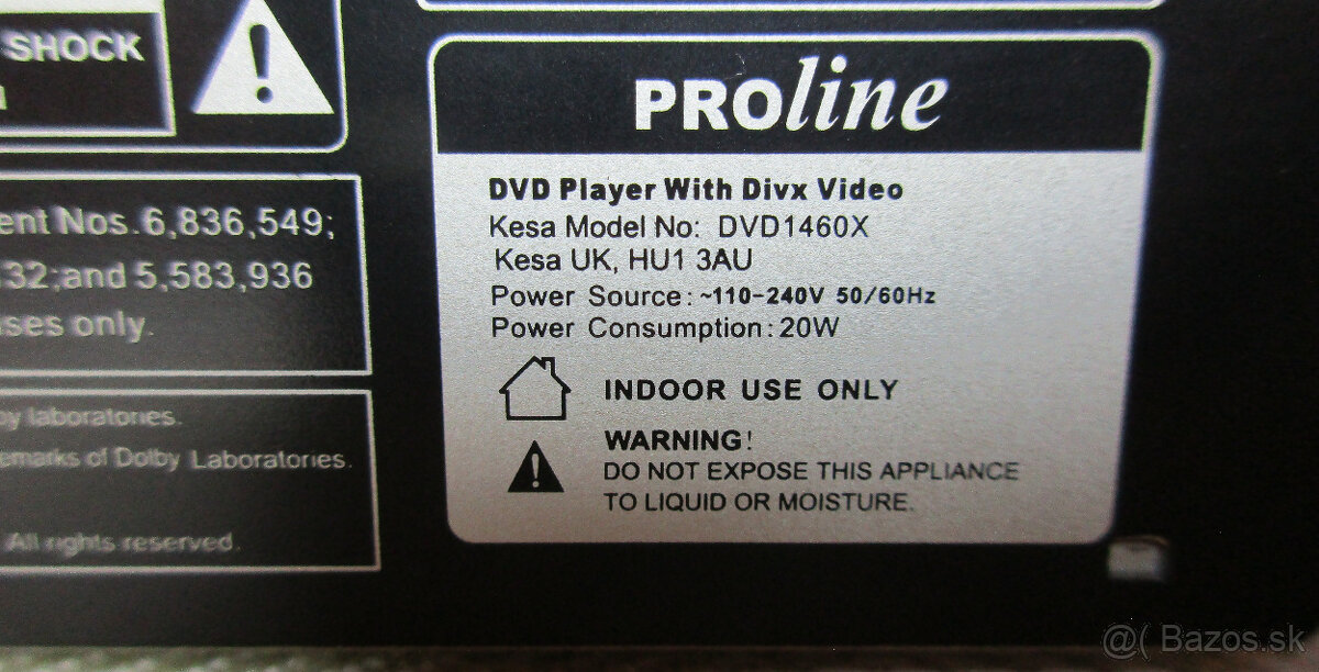 DVD prehrávač ProLine DVD1460X + diaľkový ovládač - 4