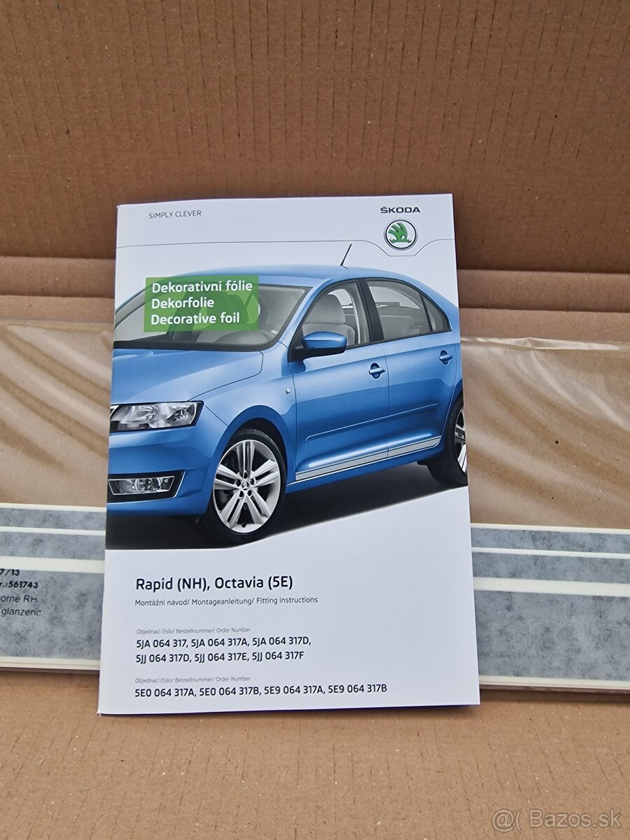 Dekorativní folie Škoda Rapid, Škoda Octavia Prodám dekorati - 4