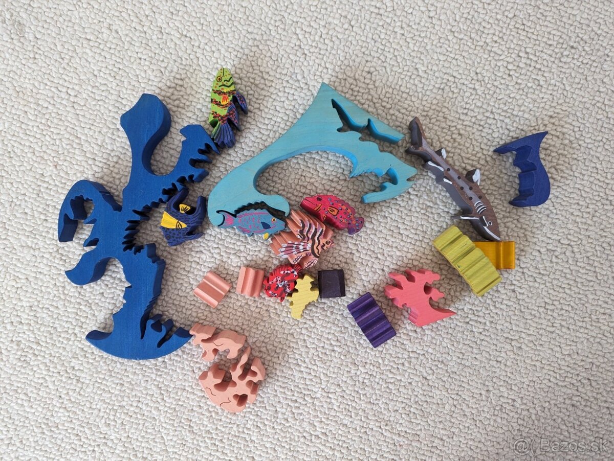 Drevené puzzle, skladačka, BAJO - 4