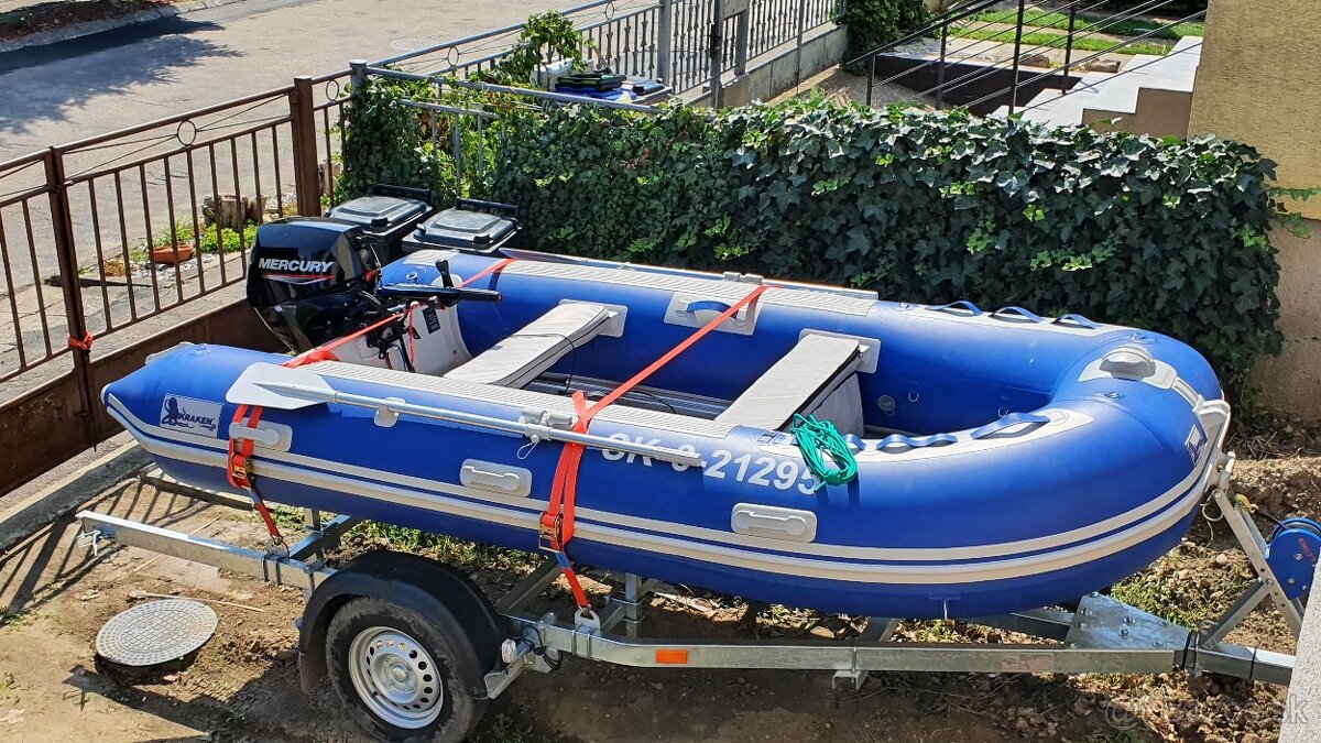 Motorový čln PROSCAN + Mercury 20HP - 4