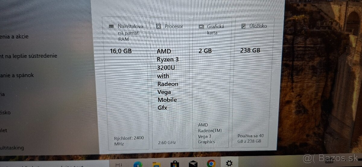 HP Probook-Ryzen 3 3200U ,16GB DDR4,256gb nvme LED Full HD, - 4