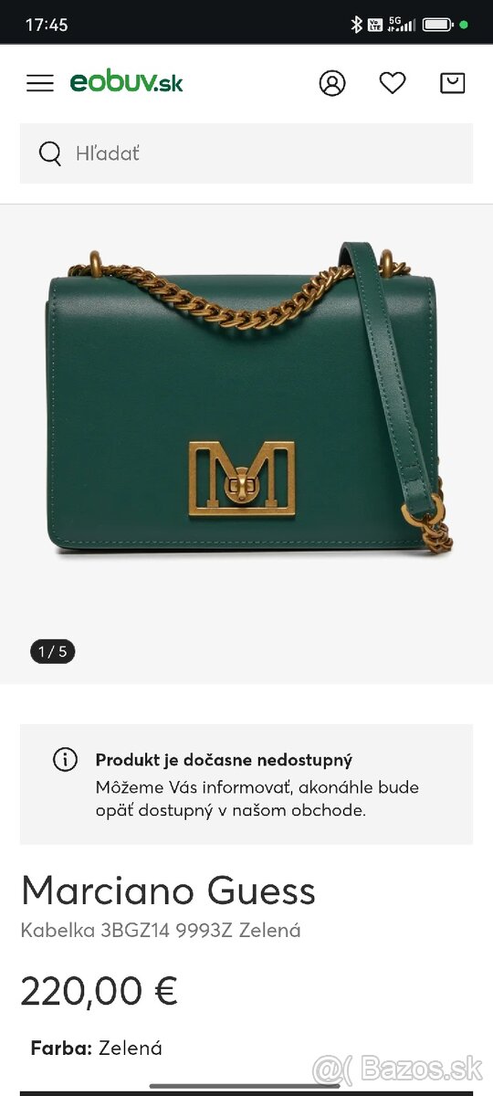 Marciano Guess kožená kabelka NOVÁ - 4