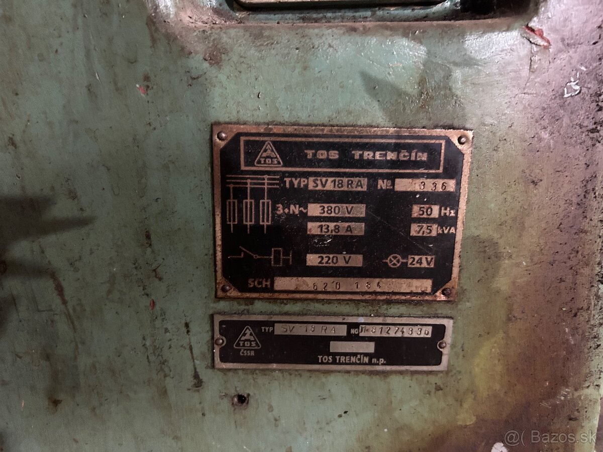 Predám sústruh sv 18 - 4