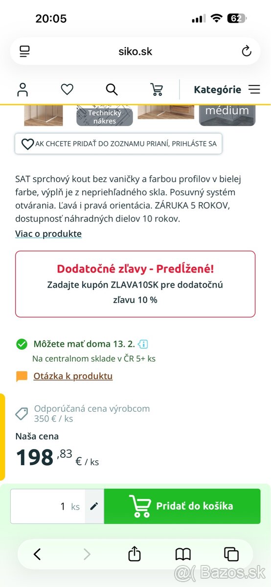 Predám sprchový kút - 4