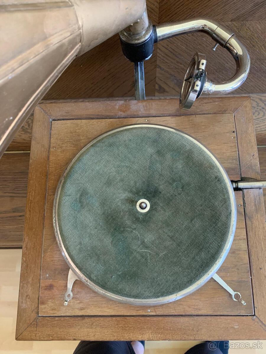 Starožitný gramofón + platne - 4