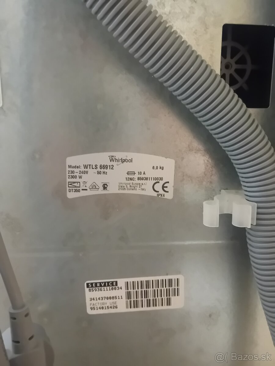 Whirlpool WTLS 66912 s horným plnením. - 4
