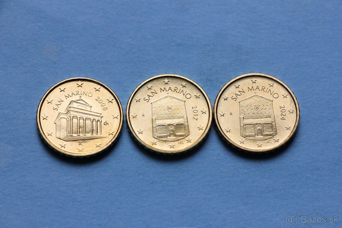 euromince San Marino a Monako Vatikan v UNC - 4