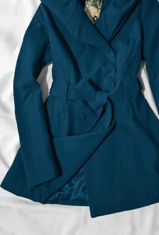 Dámsky kvalitný flaušový kabát Veľ. S - 4