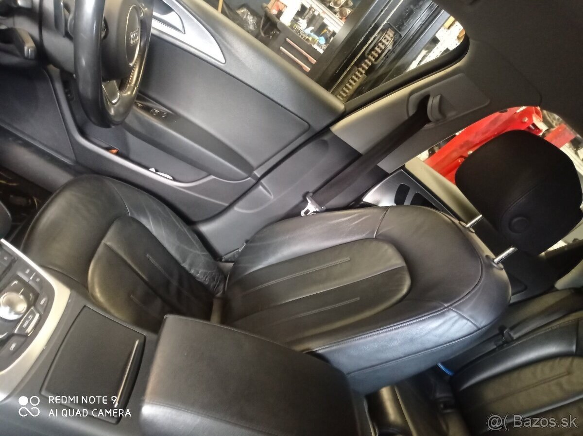 Sedadlá Audi A6 c7 kožené, predné sú vyhrievané - 4