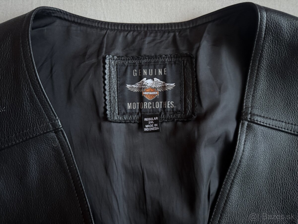 HARLEY DAVIDSON® kožená vesta 2XL - 4