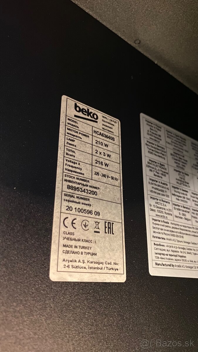 BEKO HCA63640B - digestor odsávač pár - 4