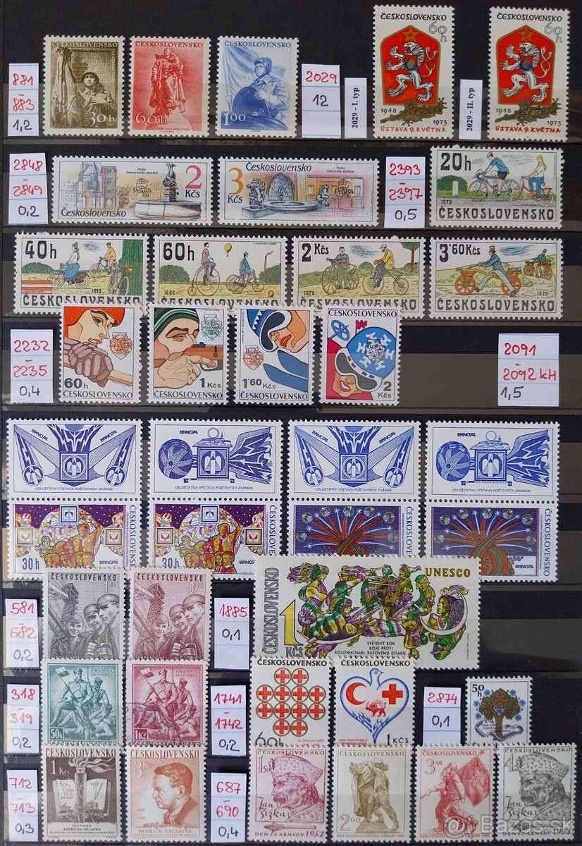 Známky ČESKOSLOVENSKO - 3 - 4