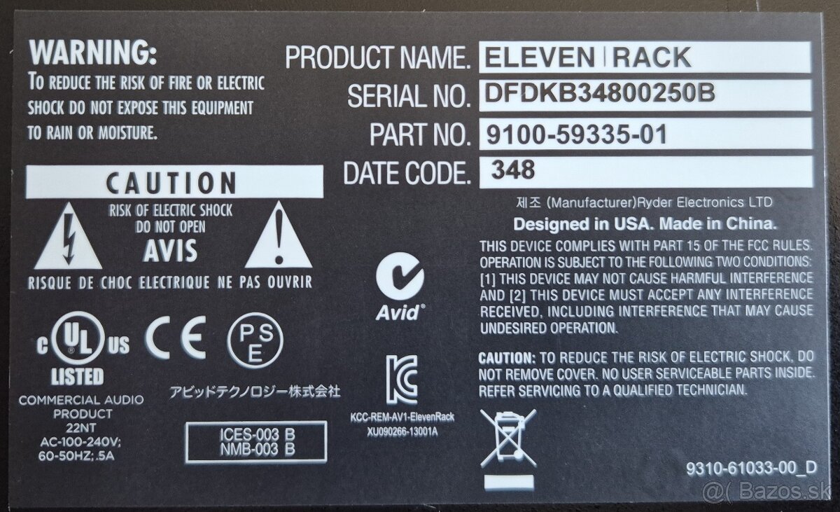Avid Eleven Rack Guitar Multi-Effects Processor - 4