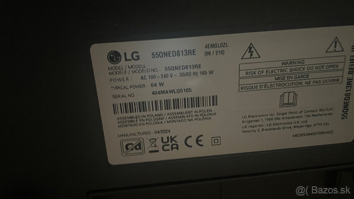 55" LG 4K QNED TV 55QNED813RE - 100hz - ako novy 2024 - 4