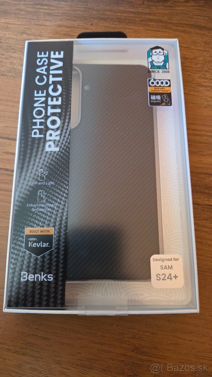 Zadný kryt Magnetic Armor Air Kevlar 600D pre Samsung S24 + - 4