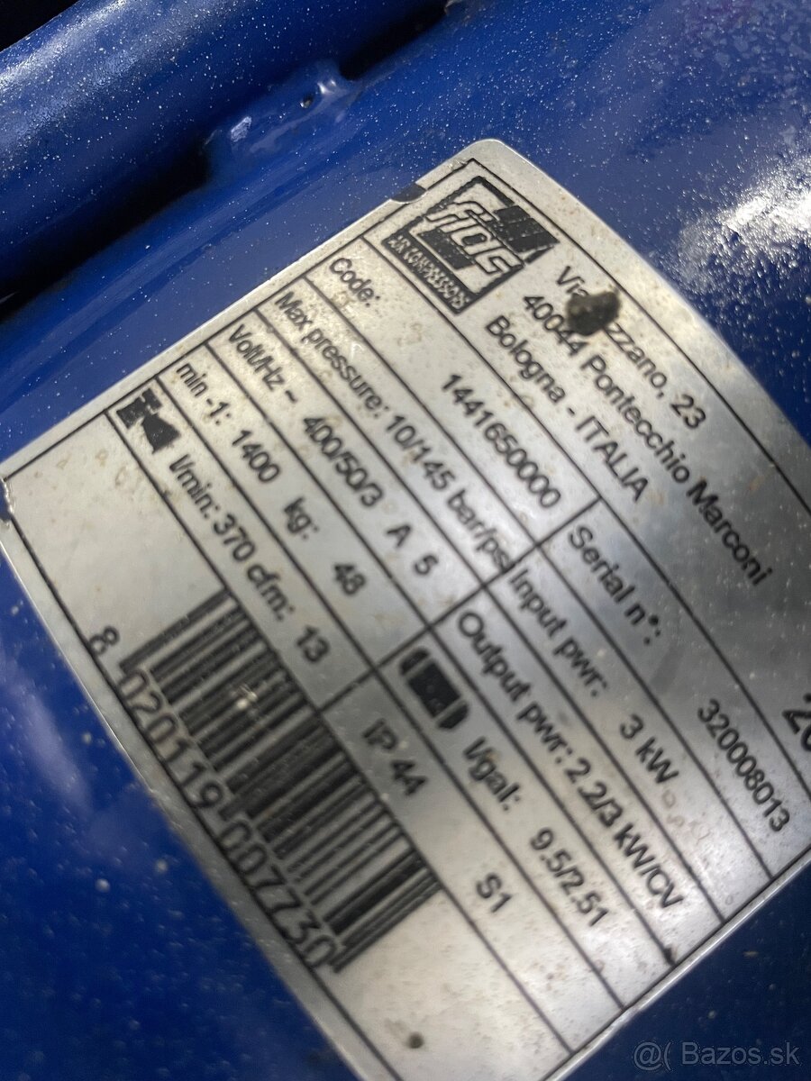 Mobilný kompresor KGK Fiac dvojpiestový olejový kompresor 40 - 4