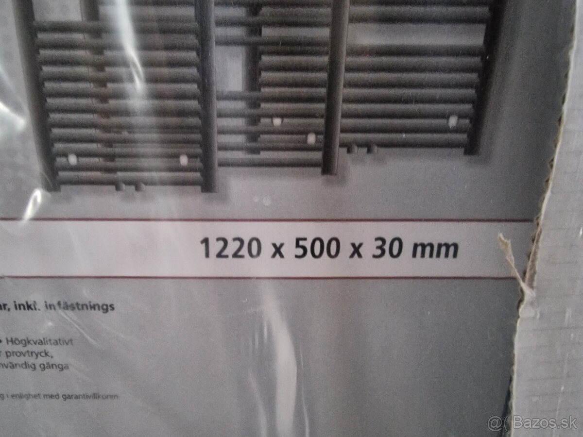 Nový radiátor kúpeľňa čierny 1220 x 500 - 4
