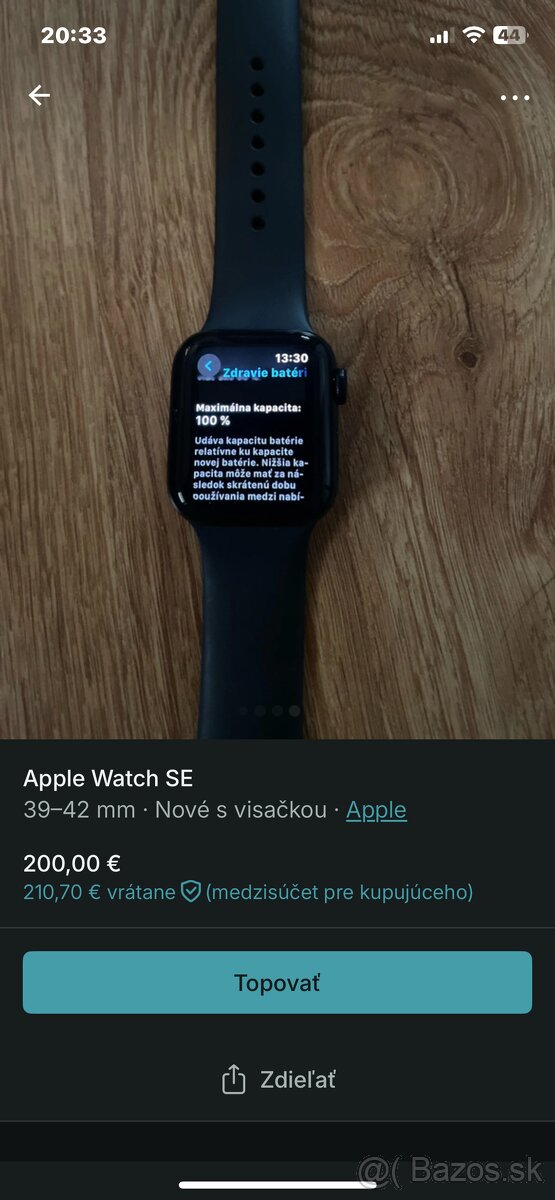 Predám Apple watch SE - 4