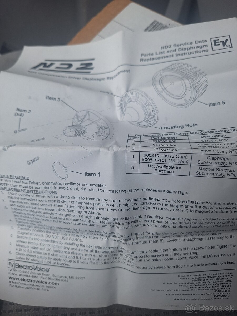 Electro Voice ND2. - 4