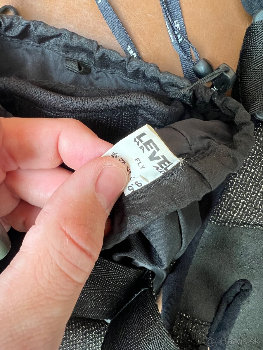 Rukavice LEVEL Fly Black vel. XL - 4