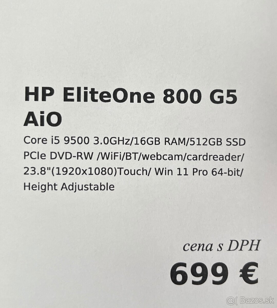 Predám HP Elite One 800 G5 AiO - 4