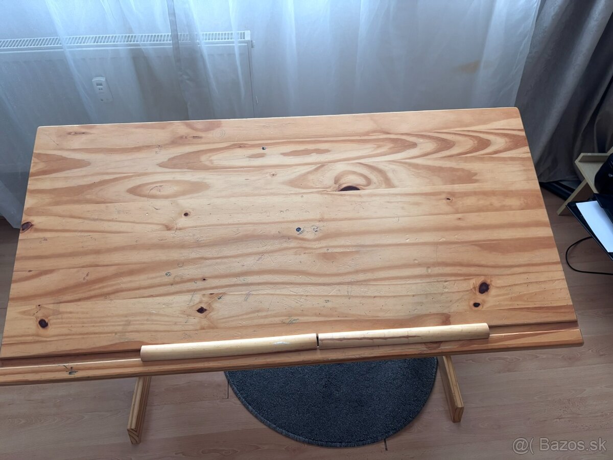 Písací stôl Julia borovica - 4