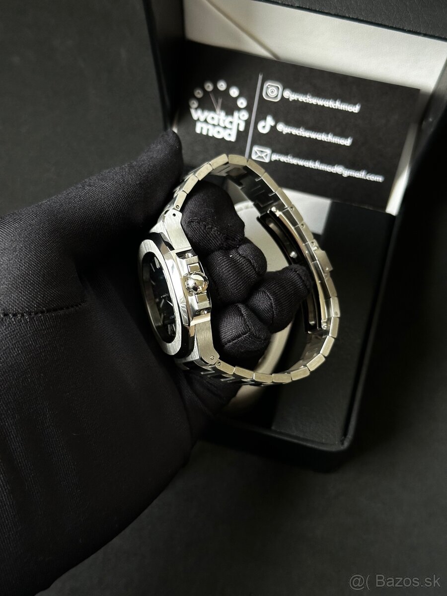 Seiko mod Nautilus Blue - 4