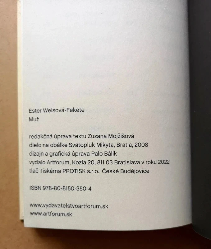 Ester Weissová-Fekete: MUŽ - 4