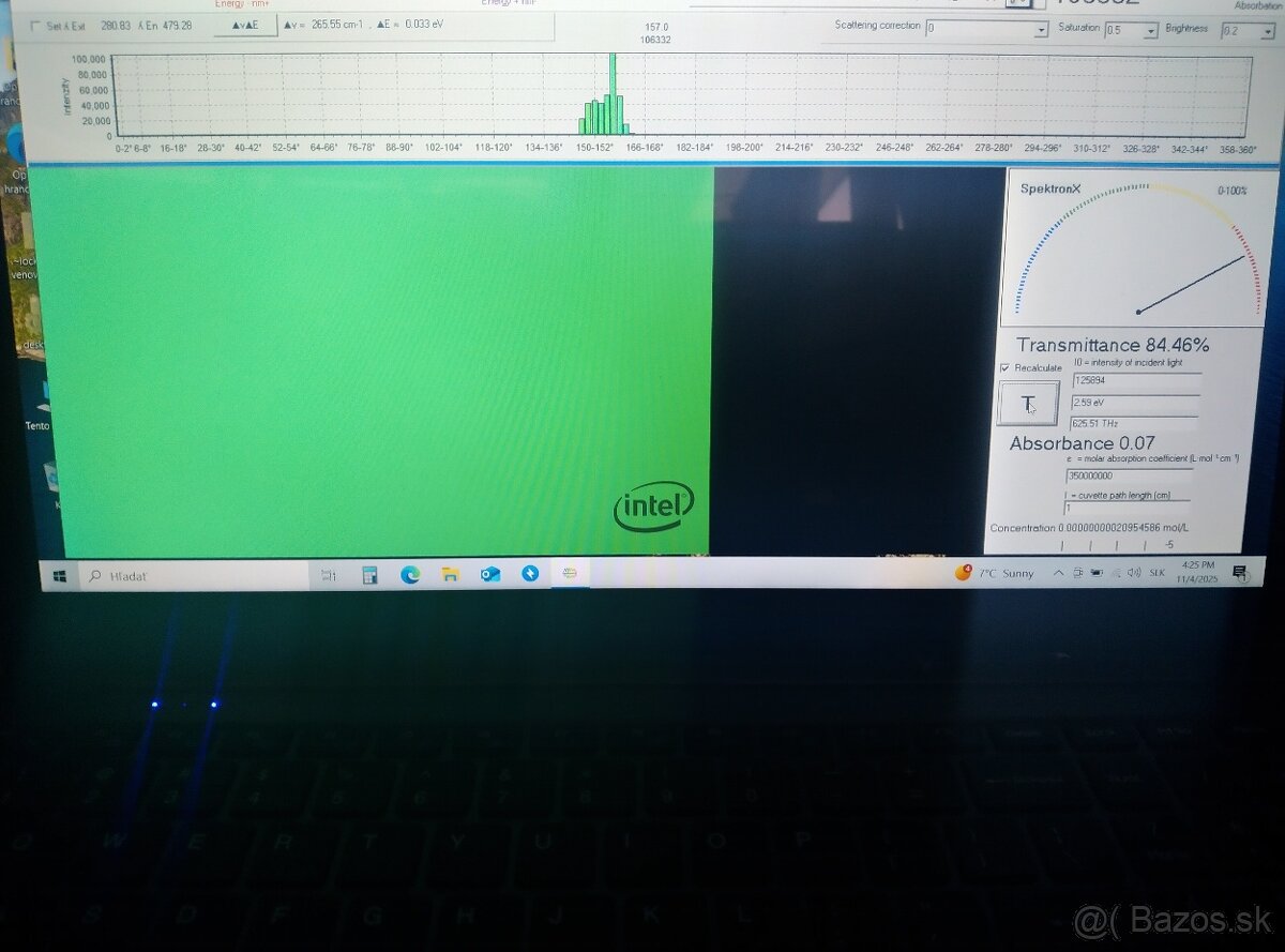Softvér pre mikroskopy, spektrometre SpektronX - 4