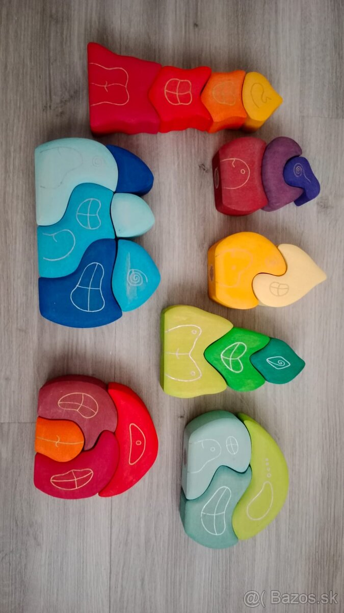 Drevené hračky Grimms montessori/waldorf - 4