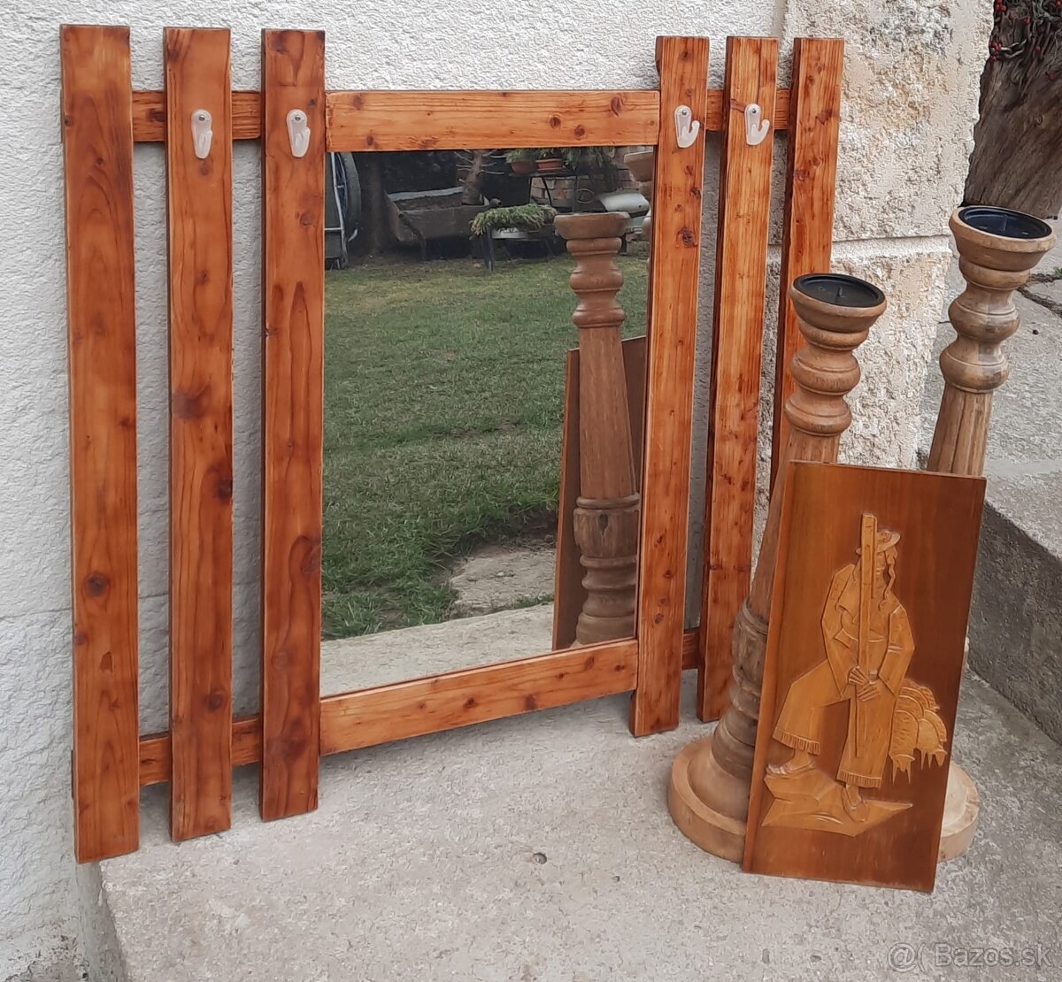 Na chalupu vešiak+zrkadlo - 4