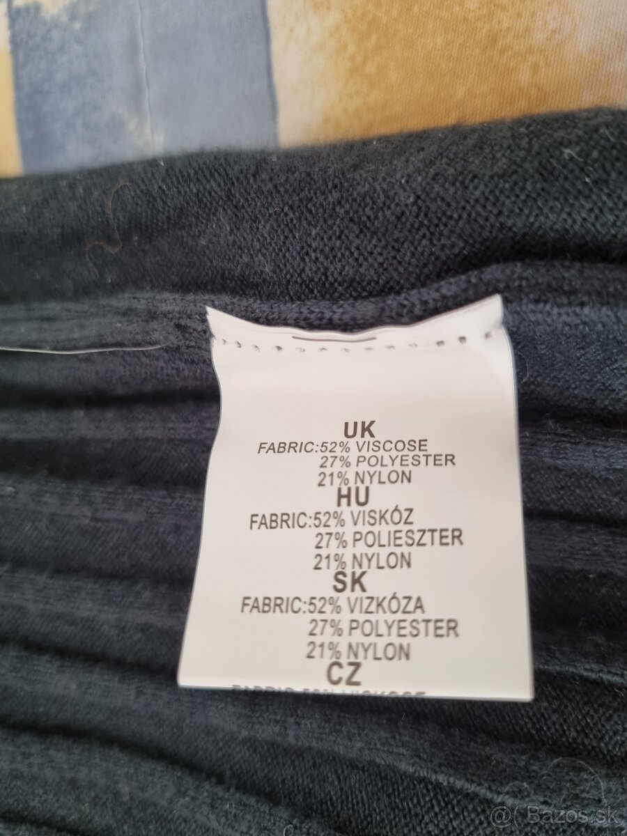 nové fľaškovozelené pletené šaty bez opasku M/L - 4