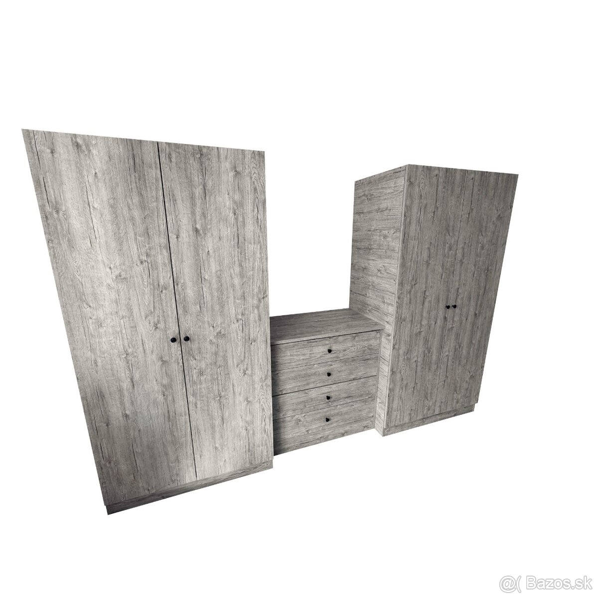 Ponúkam na predaj šatnikové skrine 200x90x50cm -BIELA NOVA - 4