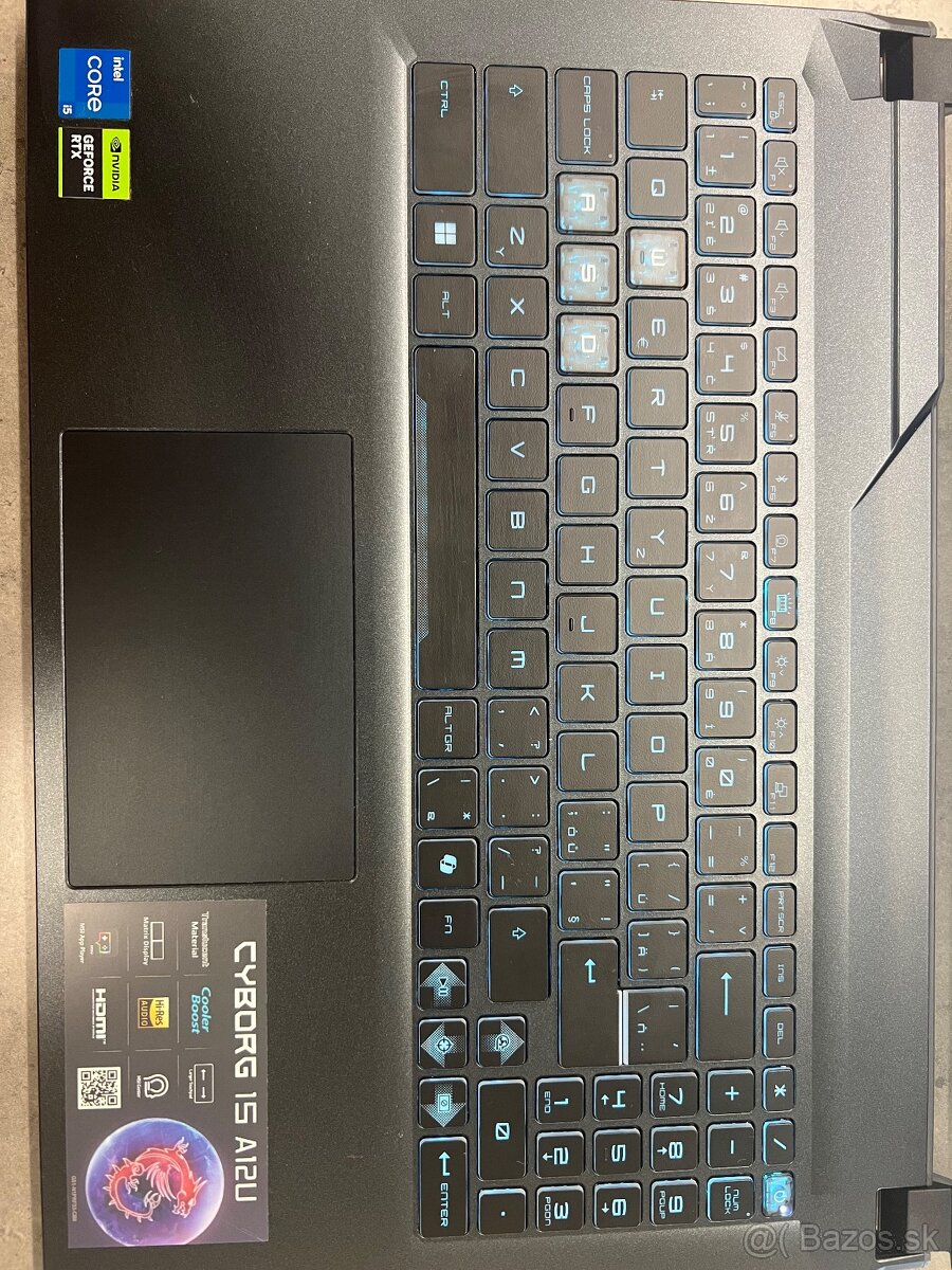 MSI Cyborg 15 A12U – i5-12450H, RTX 2050, 16 GB DDR5, 512 GB - 4