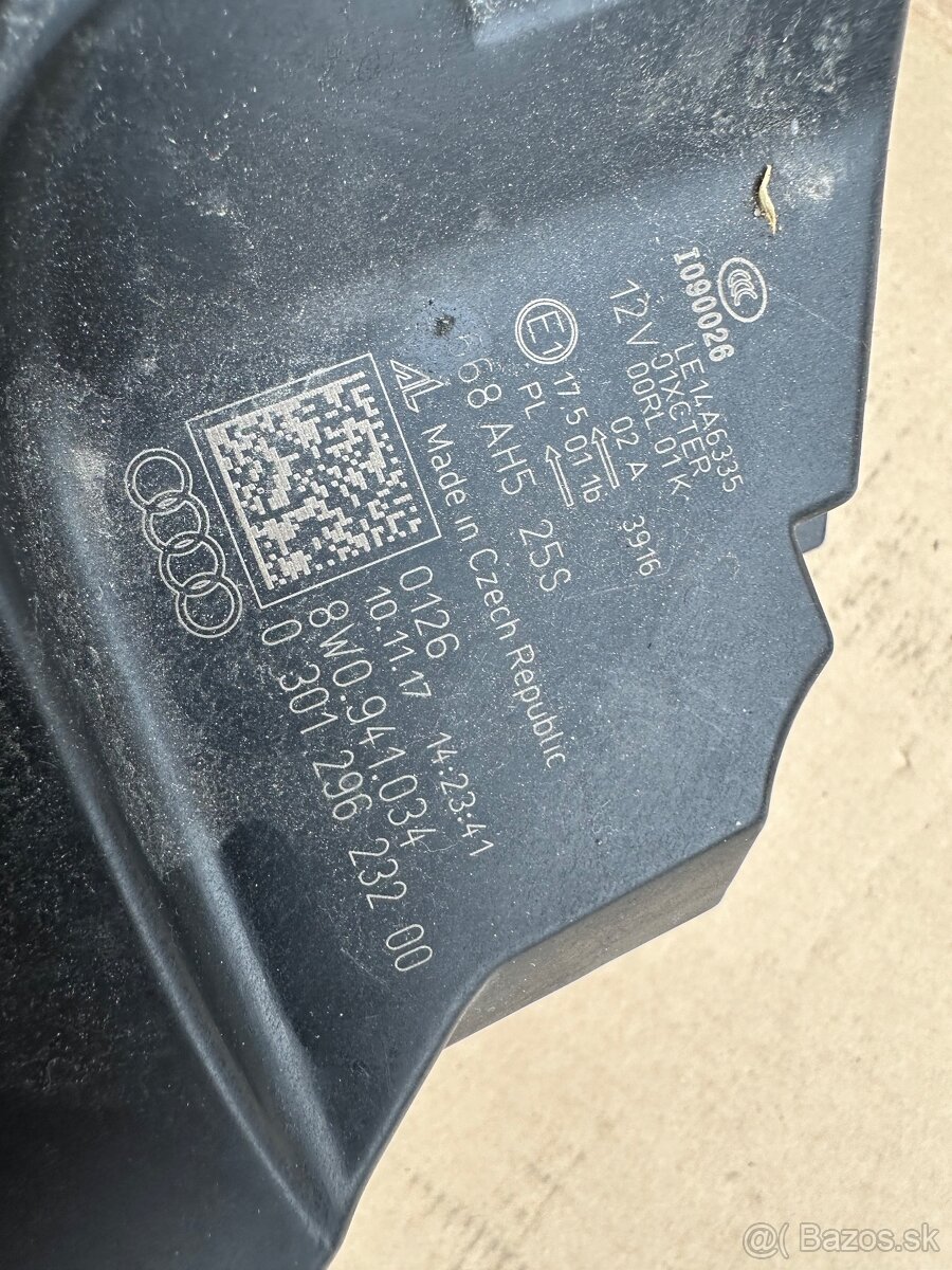 Predné prave svetlo a4 b9 full led - 4