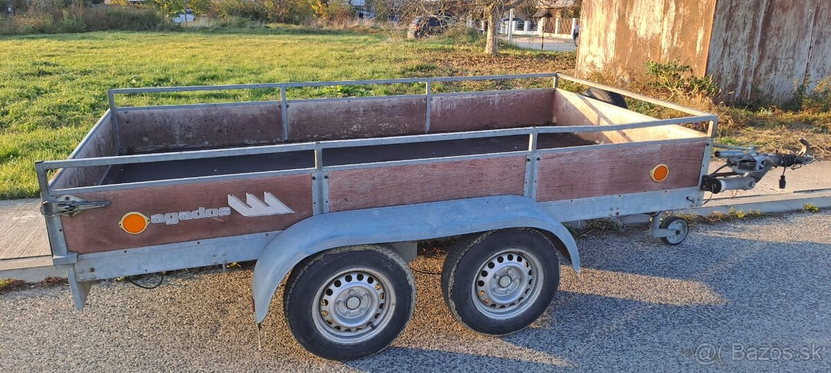Prívesný vozík brzdený Agados 1,6T. - 4