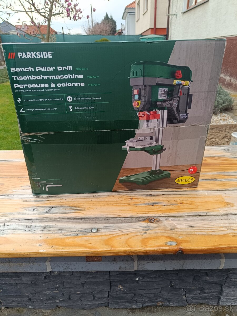 Nová stolová vŕtačka Parkside - 4