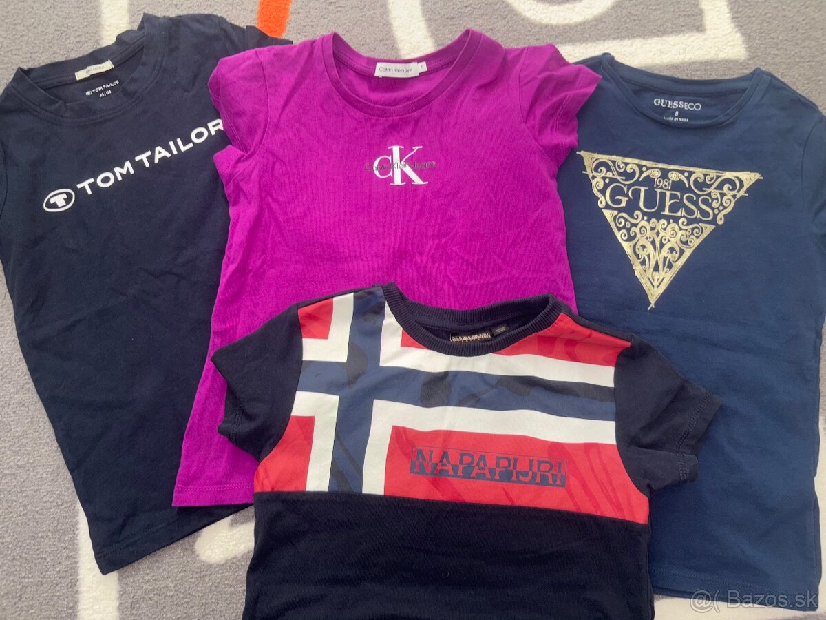Tričko CK,Guess,Napapijri,Tom Tailor v.122 - 4