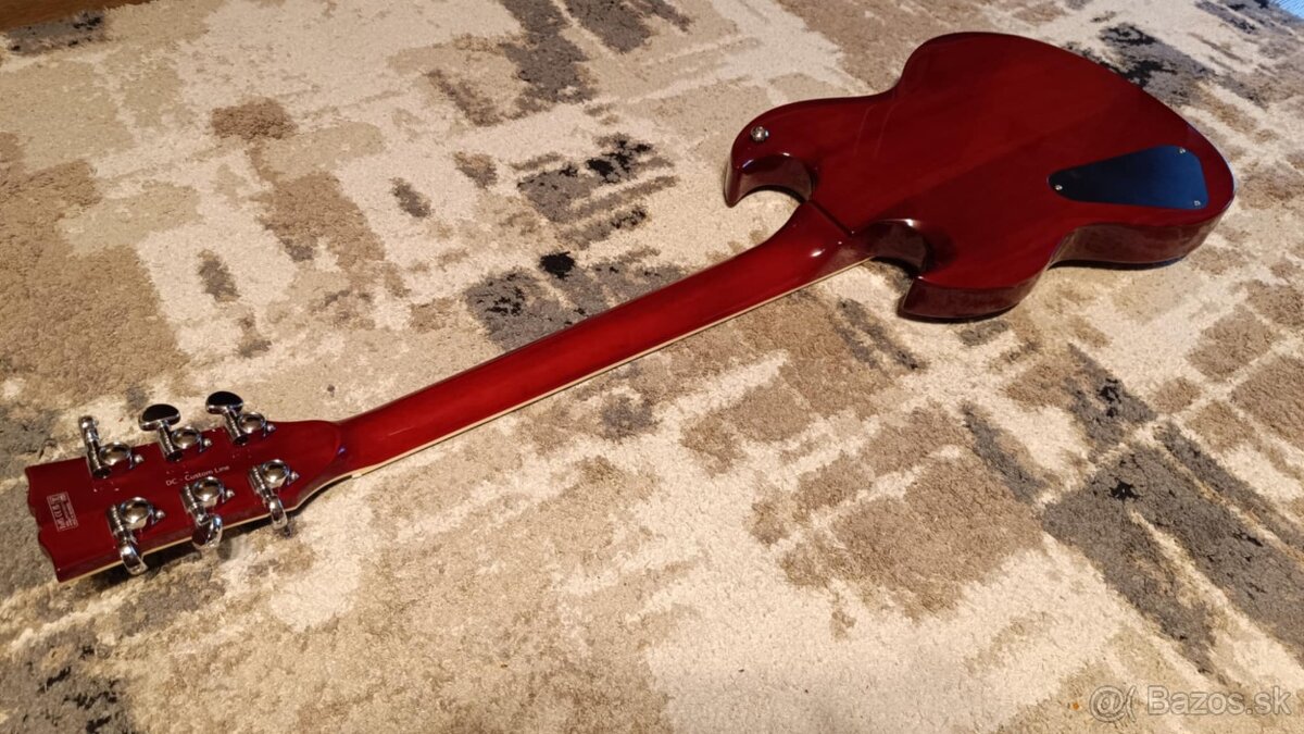 Harley Benton DC-Custom II Cherry ( model SG ) - 4