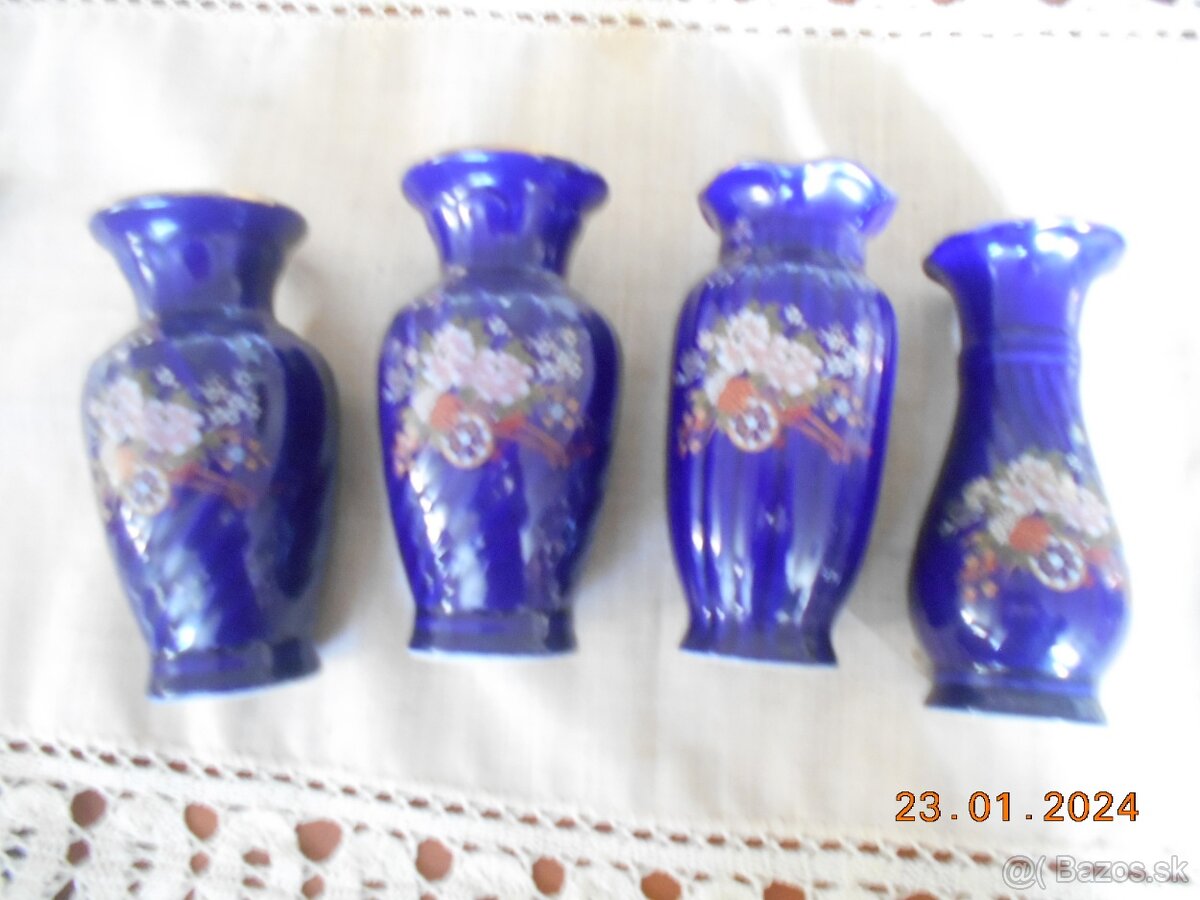 Vázy modrý porcelán - 4