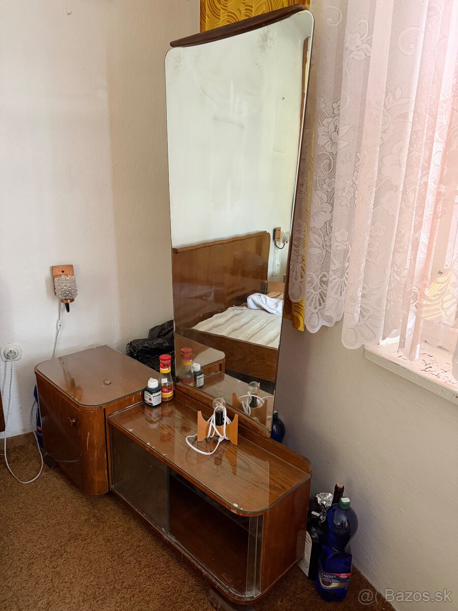 Vintage postel + nocne stoliky - 4