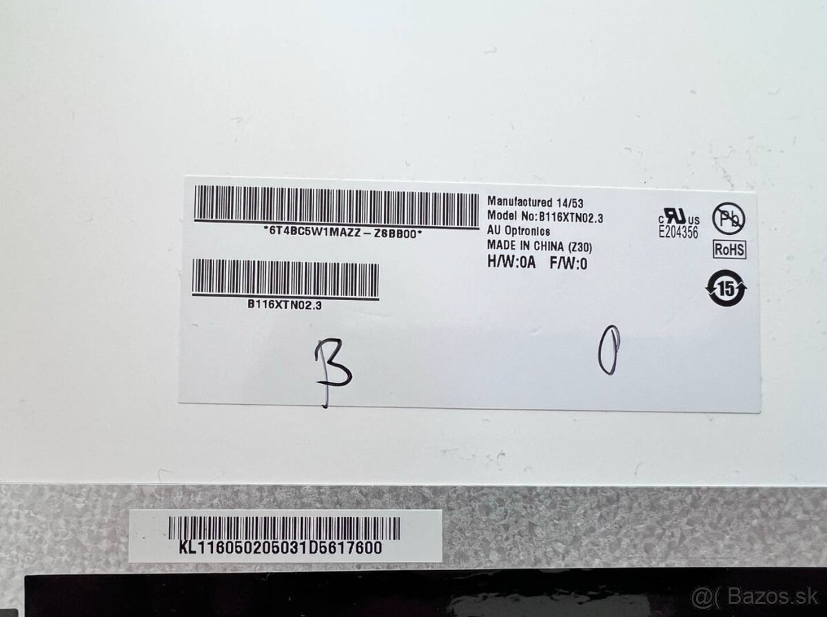 Predám obrazovku do notebooku 11,6"LED - 4