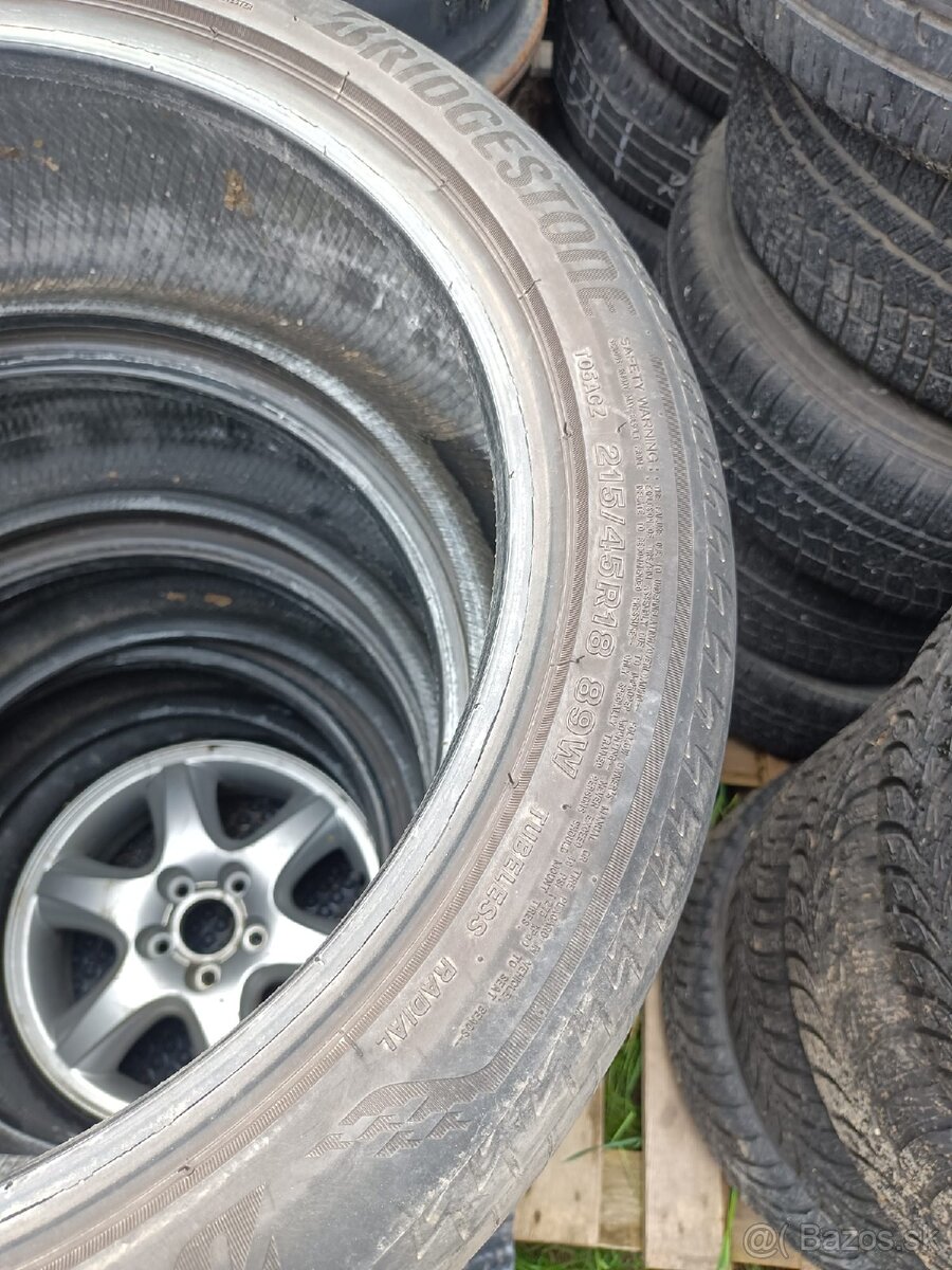 Bridgestone 215/45 r18 6mm 2022 4ks 80 € - 4