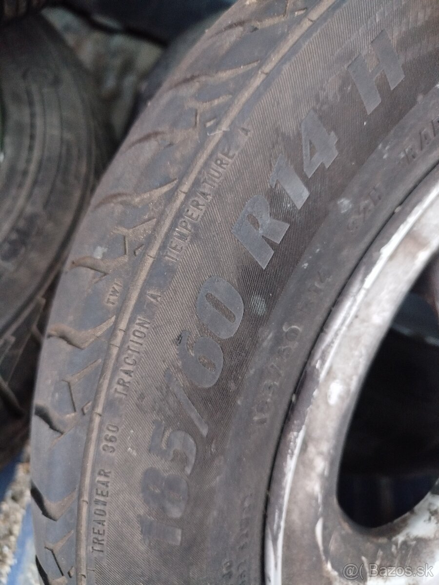 Elektróny +letné gumy 185/60 R14 - 4