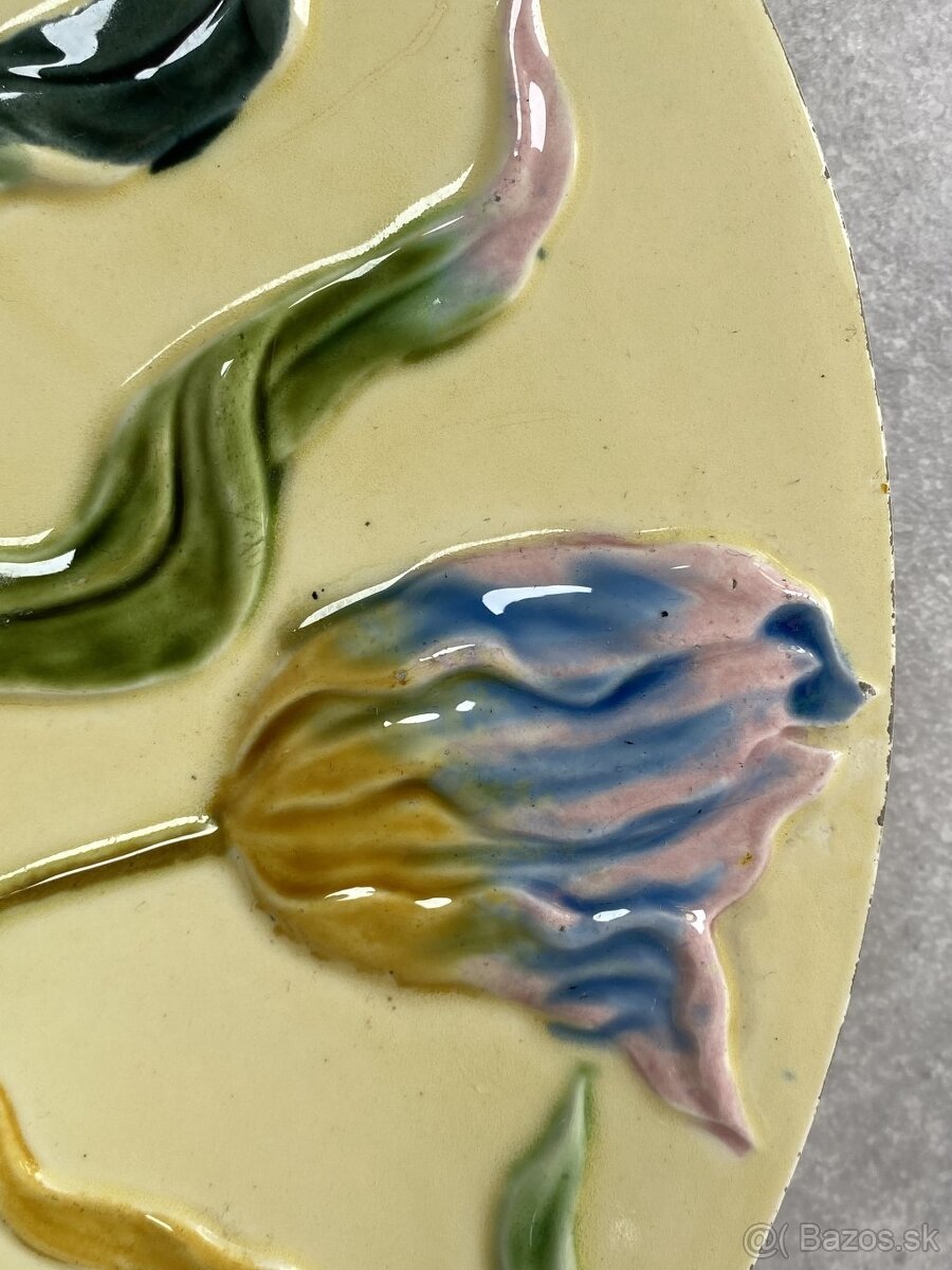 Kremnická kamenina Secesné taniere 32cm - 4