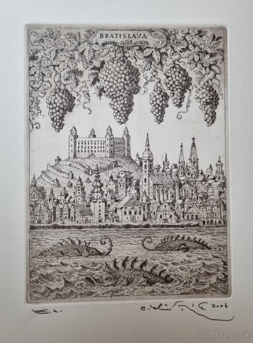 Predám grafické práce Petra Kľúčika a tiež grafiky od iných - 4